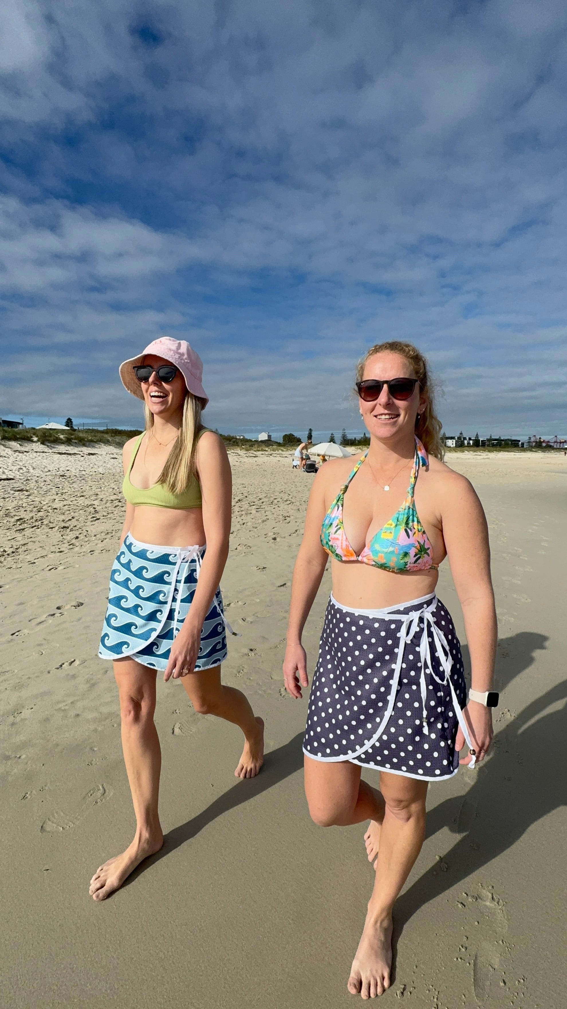 Wrap Towel Skirt - Waves