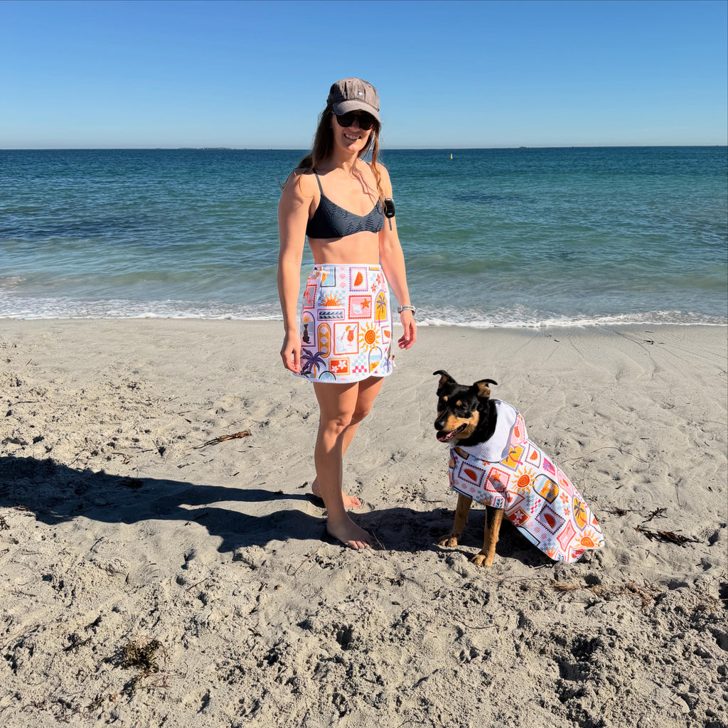 Dog Towel Robe - Summertime