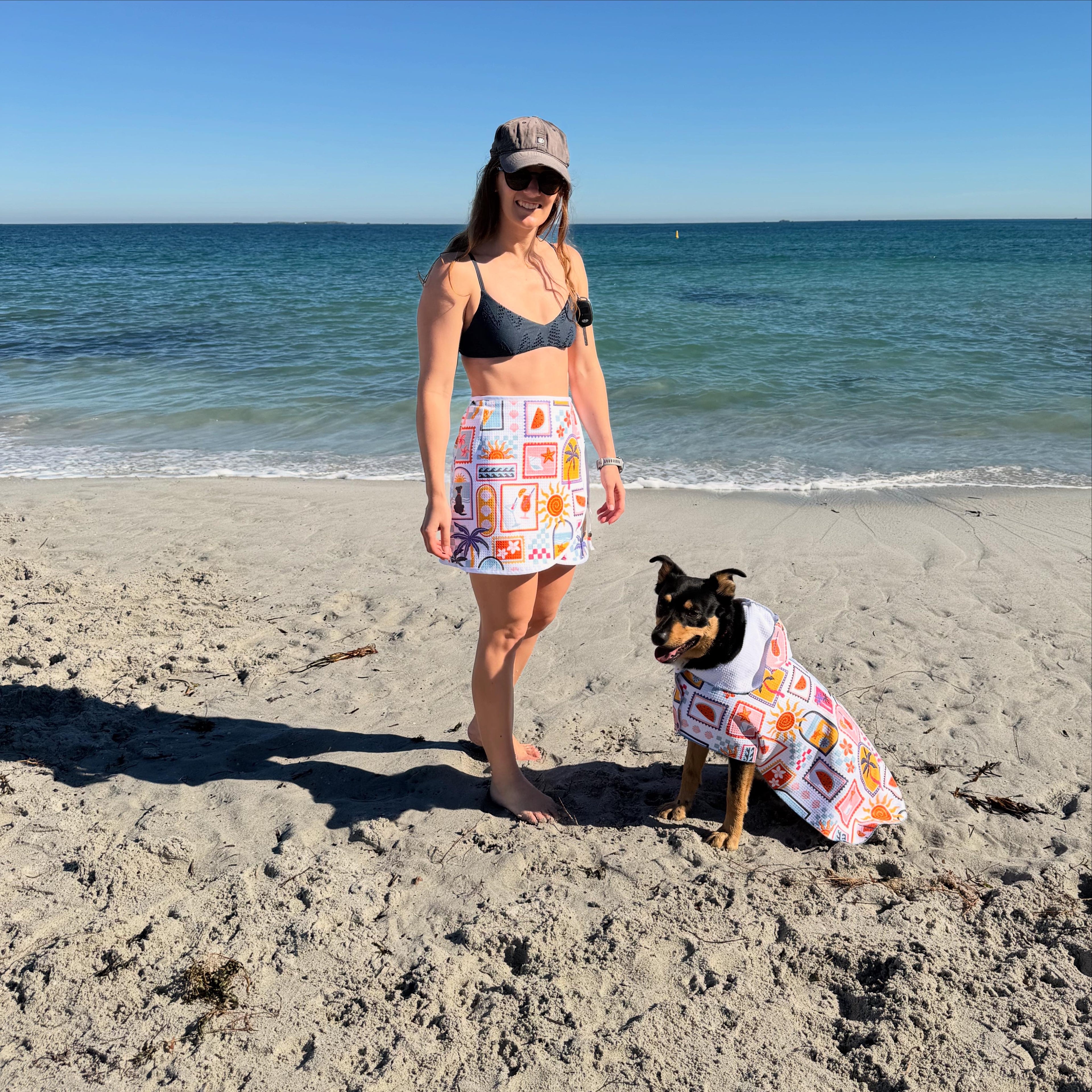 Dog Towel Robe - Summertime