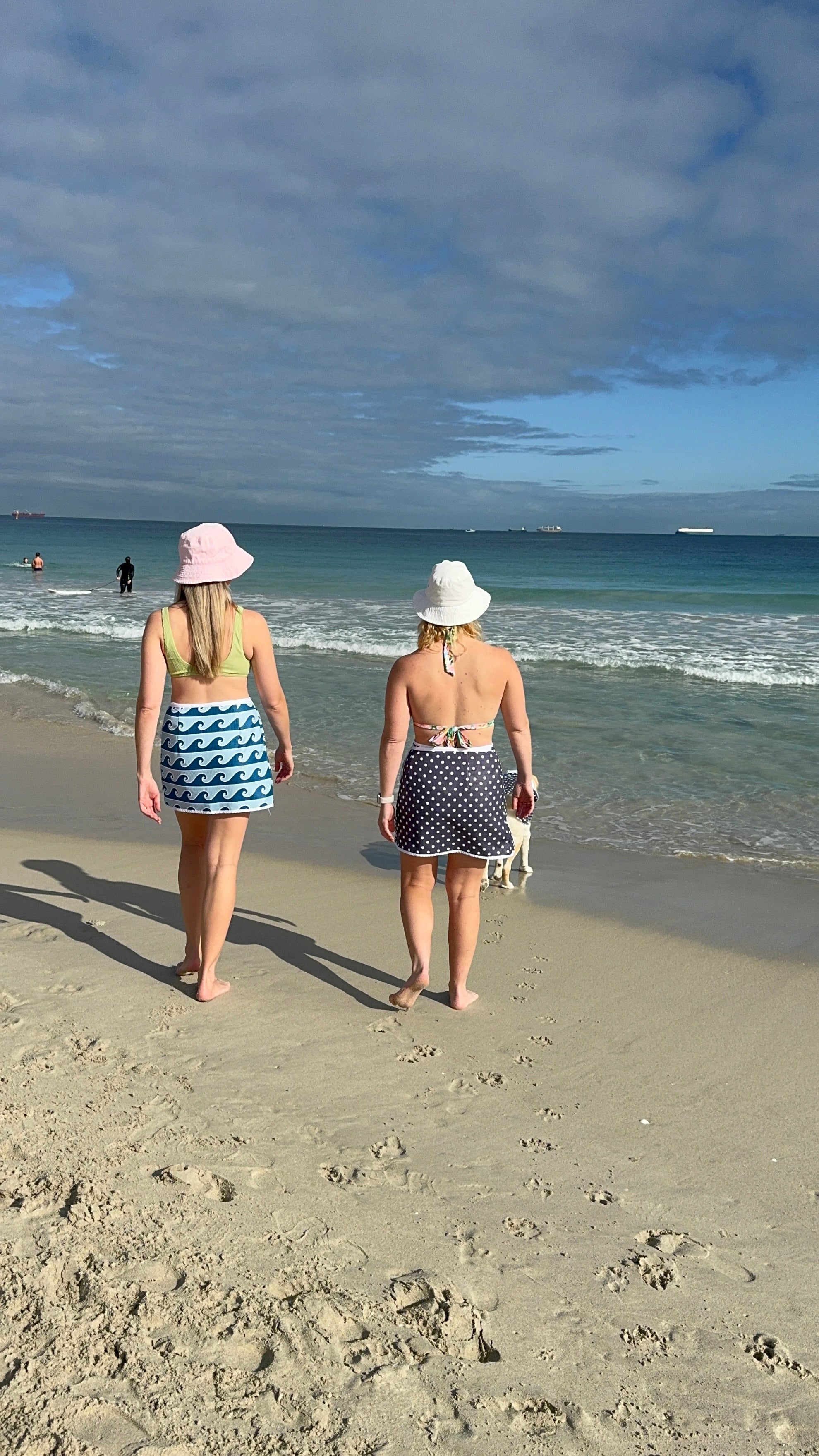 Wrap Towel Skirt - Waves