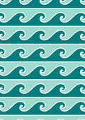 Wrap Towel Skirt - Waves