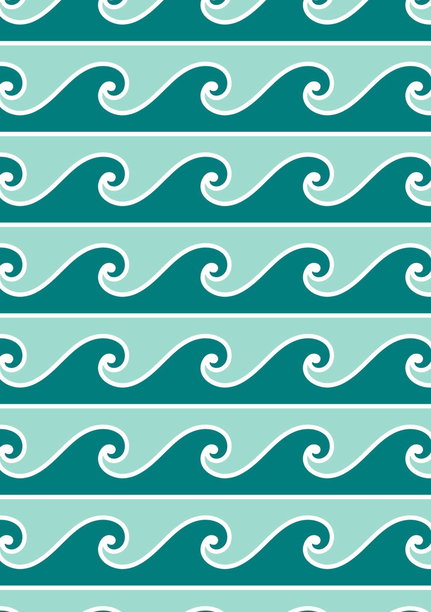 Wrap Towel Skirt - Waves