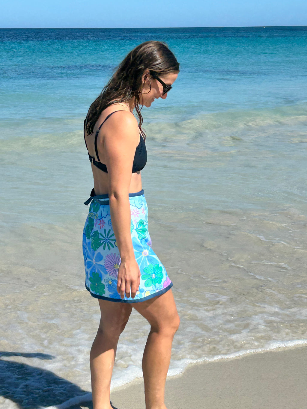 Wrap Towel Skirt - Flowers