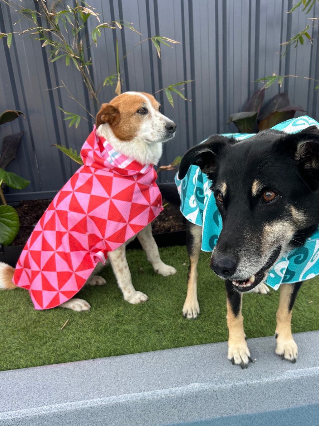 Dog Towel Robe - Geometric