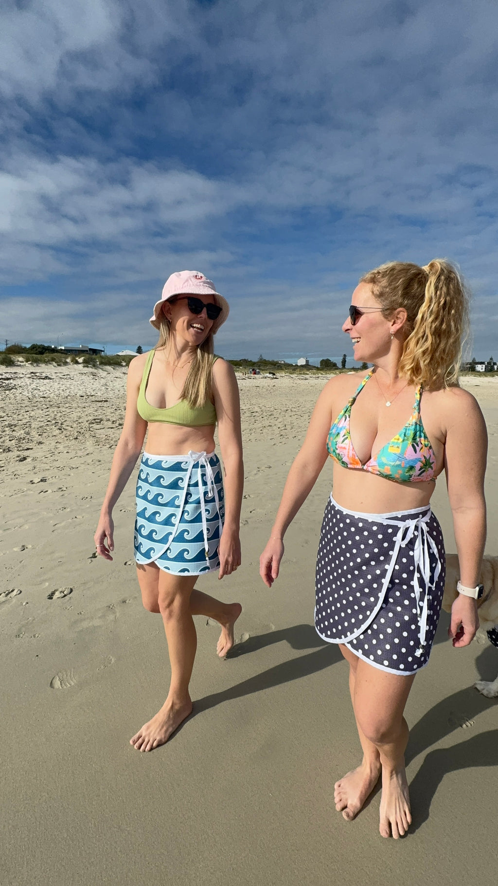 Wrap Towel Skirt - Polka Dots