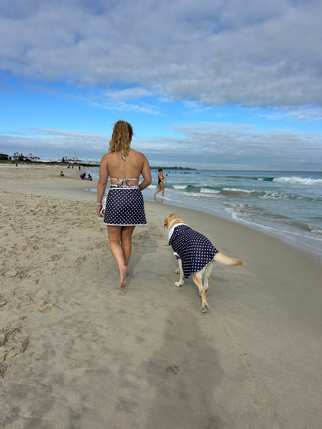 Wrap Towel Skirt - Polka Dots