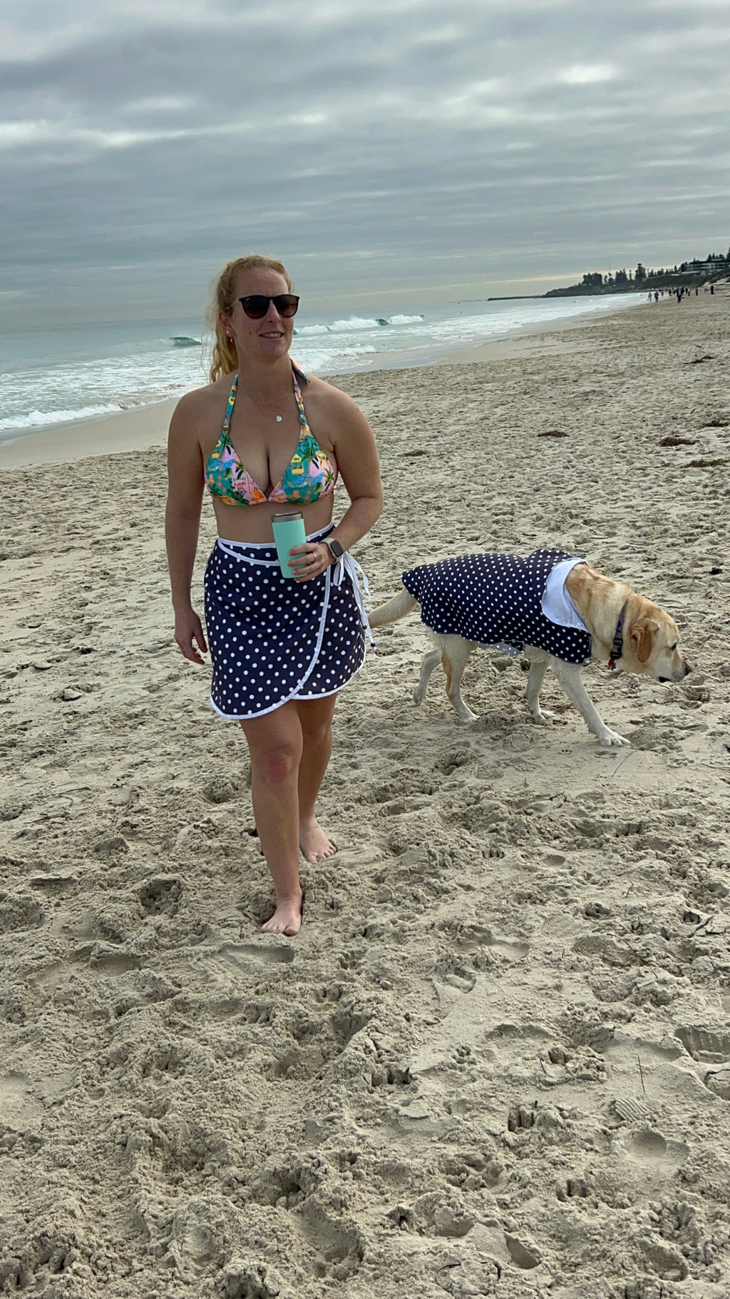 Wrap Towel Skirt - Polka Dots