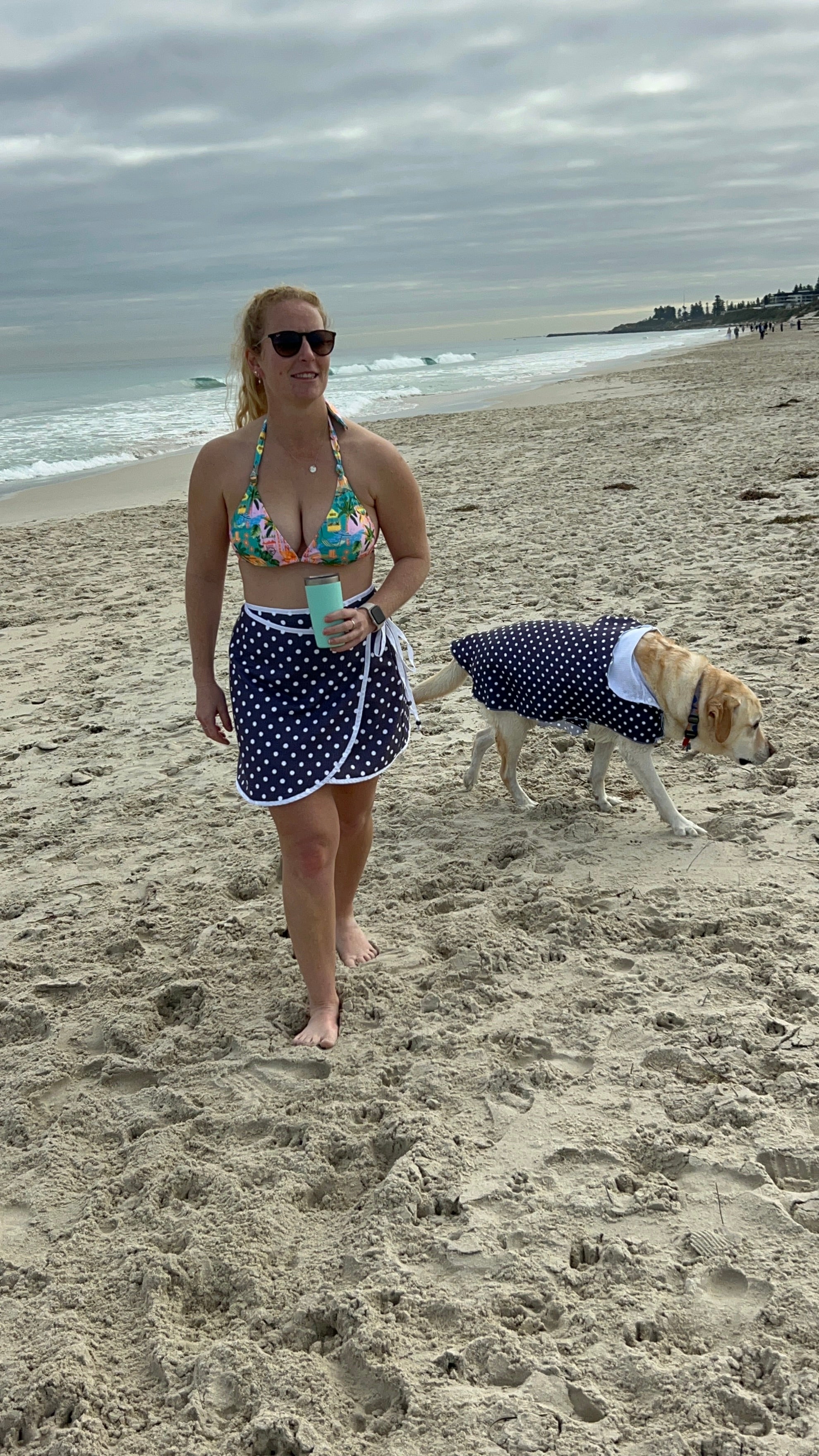Wrap Towel Skirt - Polka Dots
