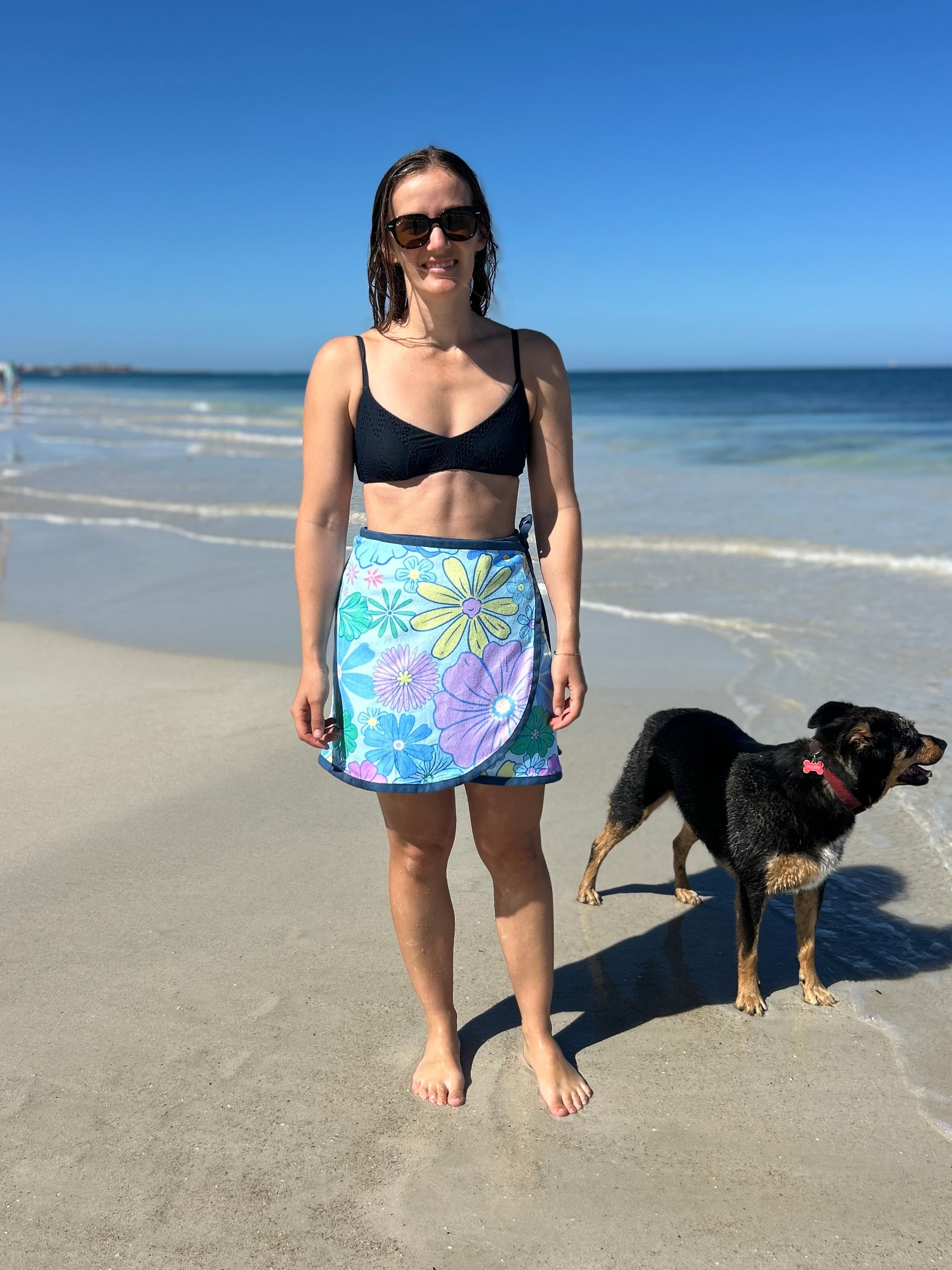 Wrap Towel Skirt - Flowers