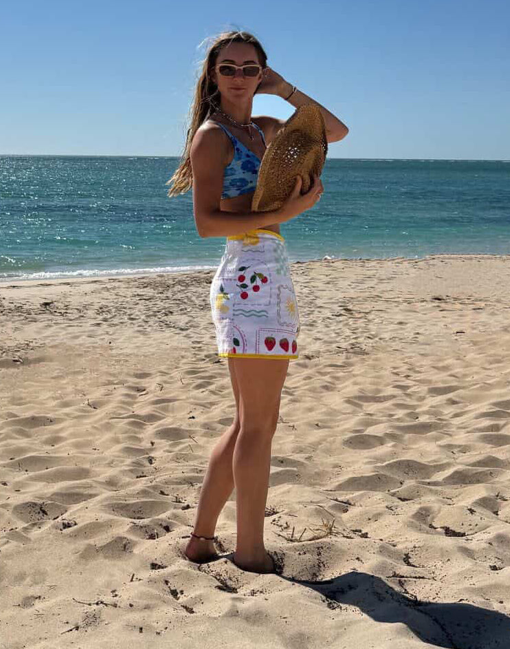 Wrap Towel Skirt - Yellow