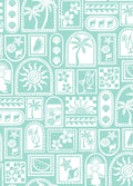 Wrap Towel Skirt - Postcards