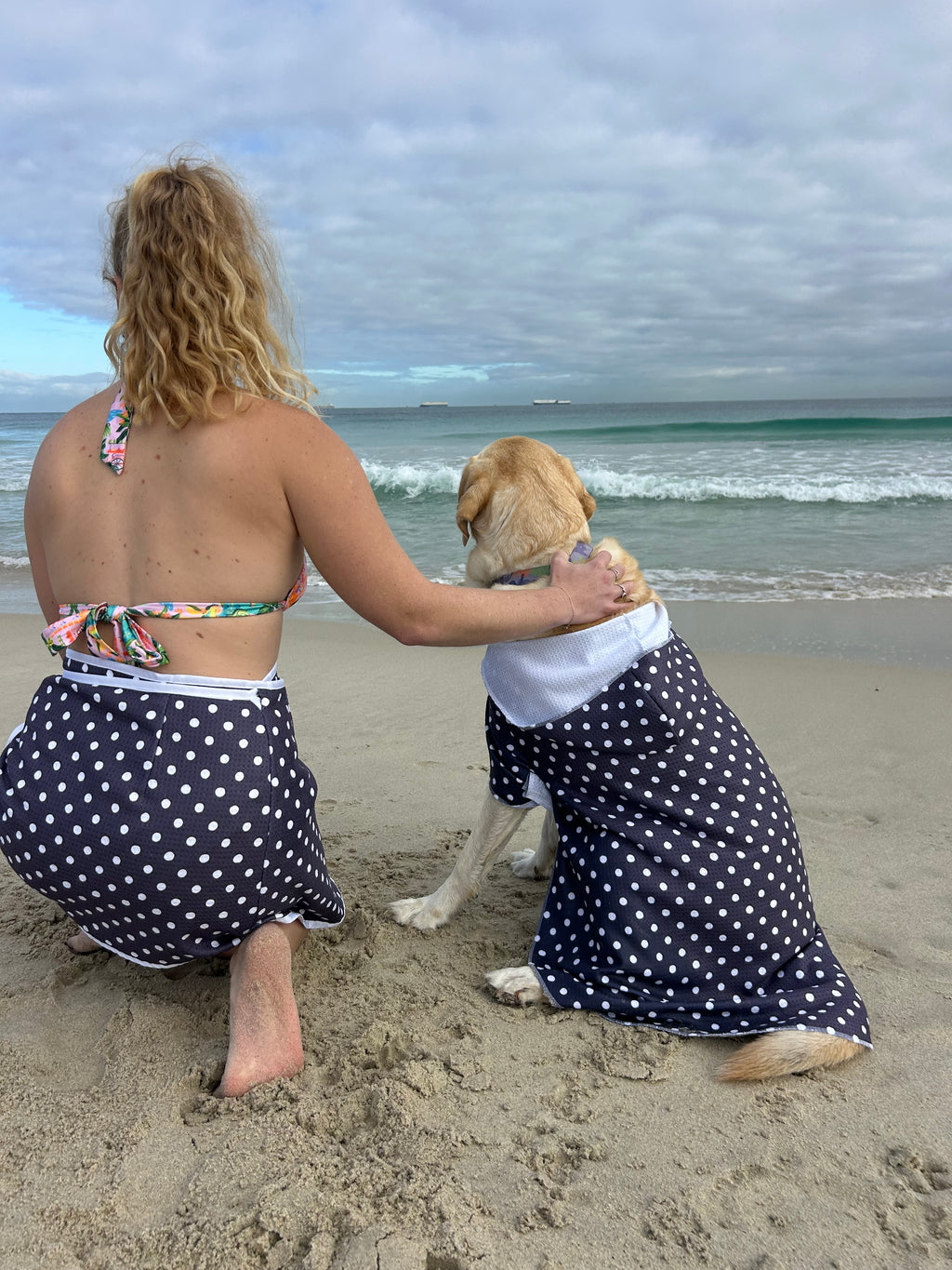 Wrap Towel Skirt - Polka Dots