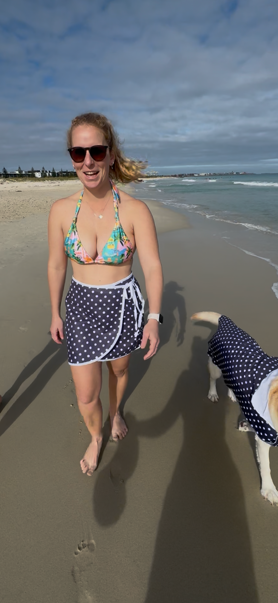 Wrap Towel Skirt - Polka Dots